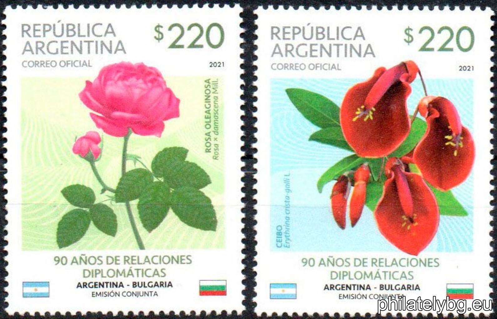 "90 years since the establishment of diplomatic relations between Bulgaria and Argentina, joint publication" - Argentine publication