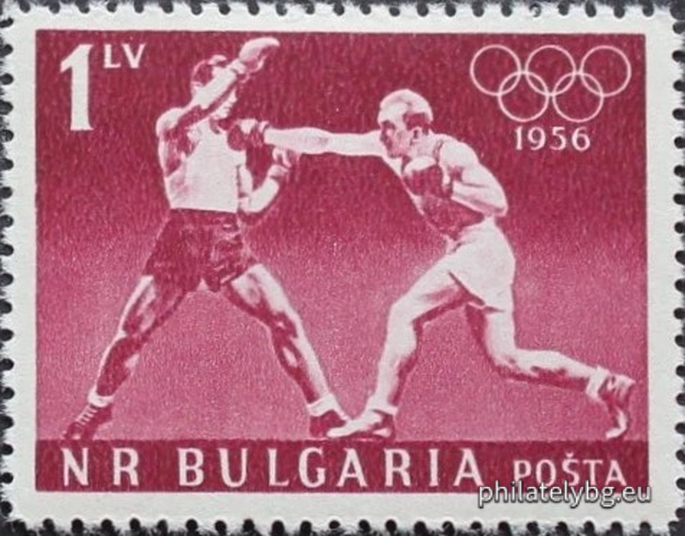 "XVI Olympic Games, Melbourne." - six postage stamps.