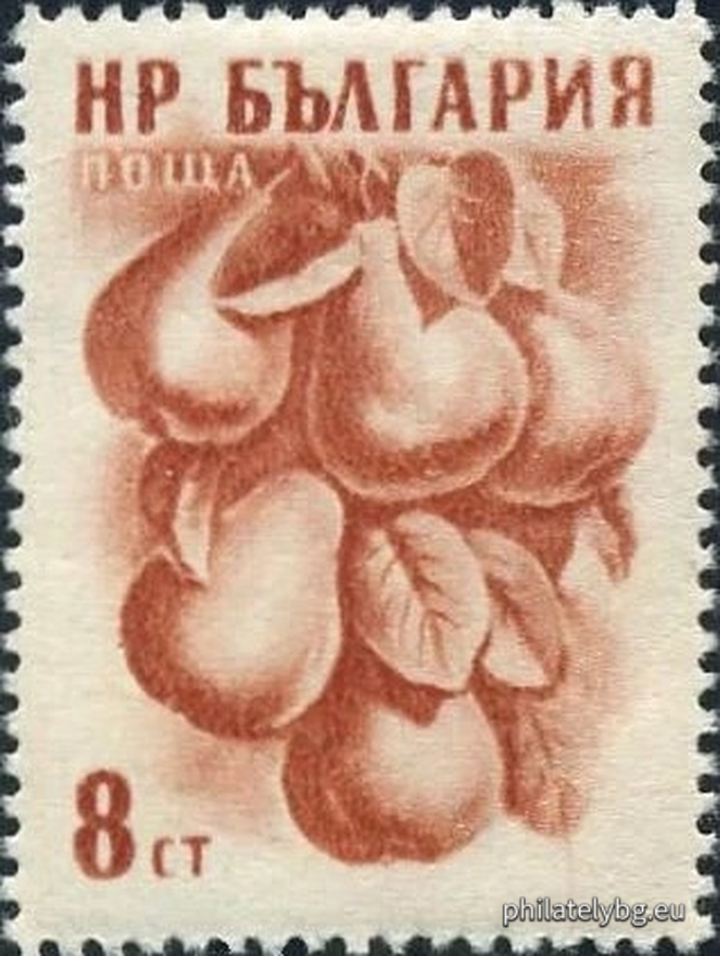 „ Редовни - плодове (II издание, с променени цветове, виж 1014-1017). “ - четири пощенски марки.