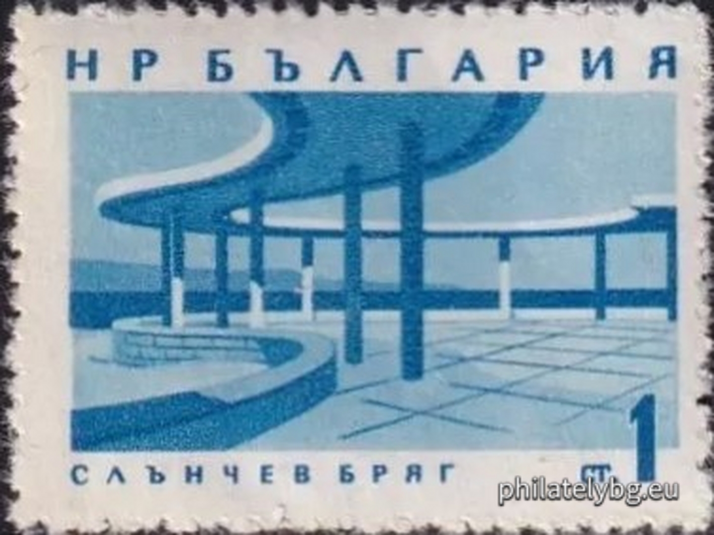 „ Редовни - изгледи от Черноморието . “ - седем пощенски марки.