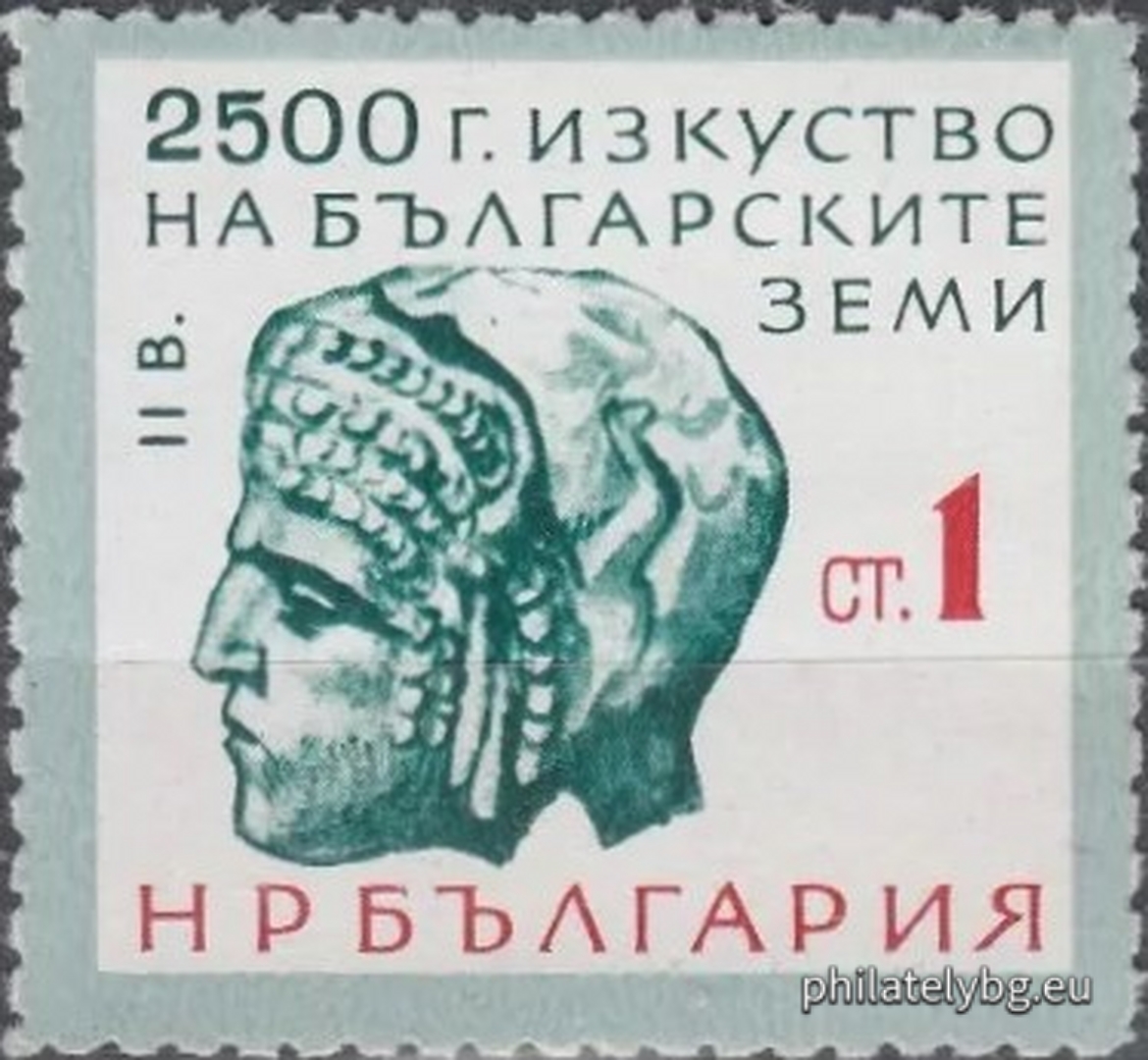 „ 2500 г. изкуство на българските земи. “ - осем пощенски марки.