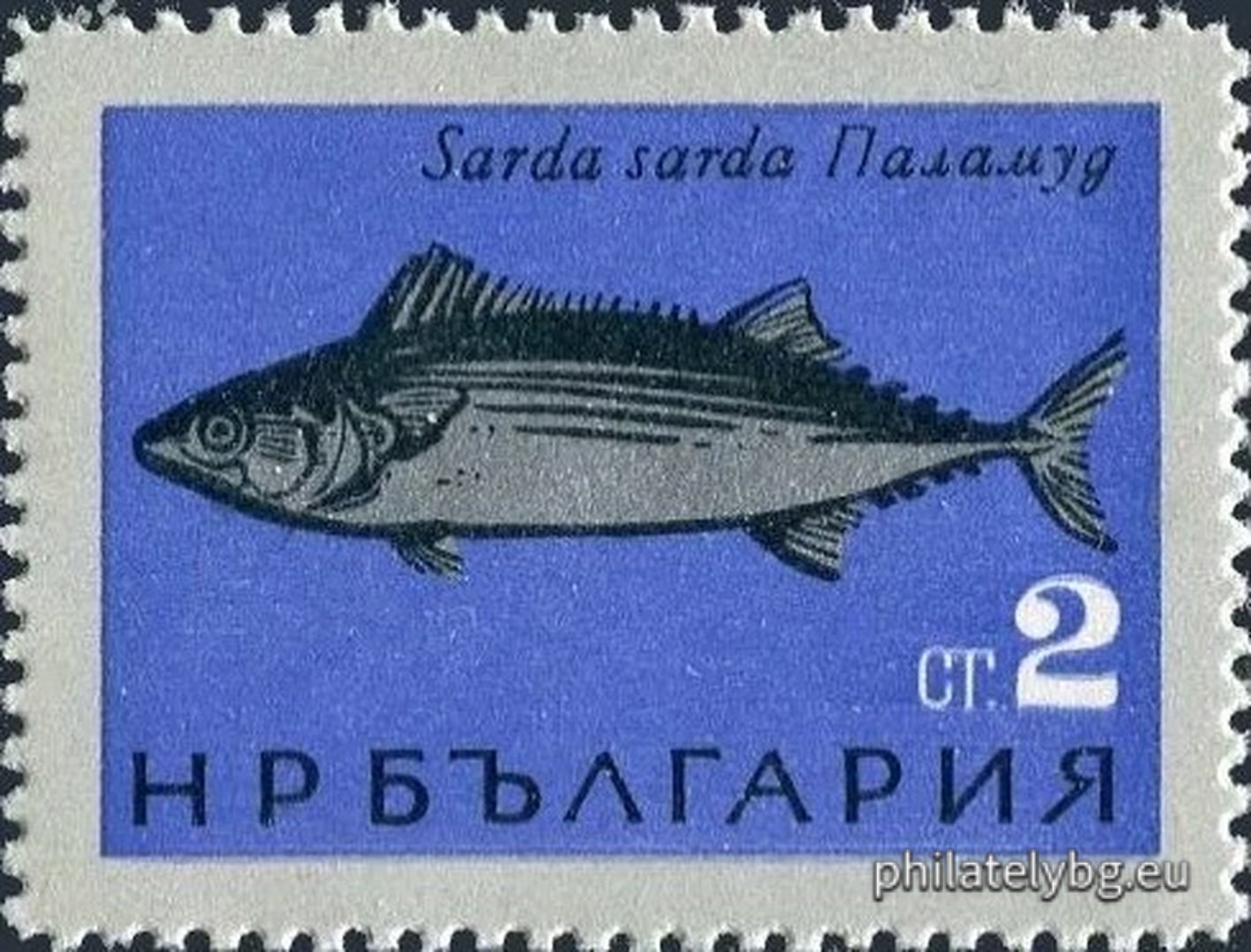 "Black Sea Fish" - six postage stamps.