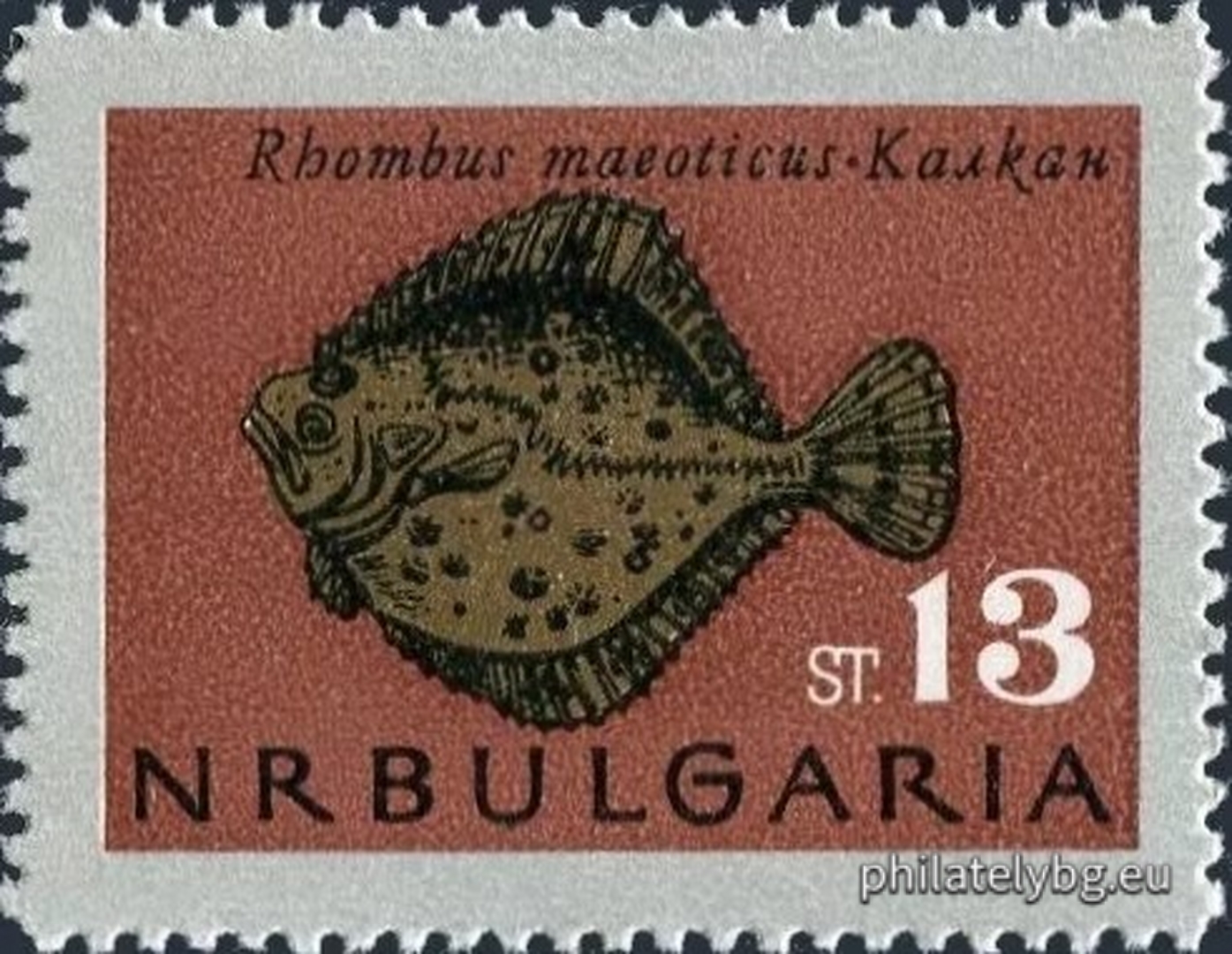 "Black Sea Fish" - six postage stamps.