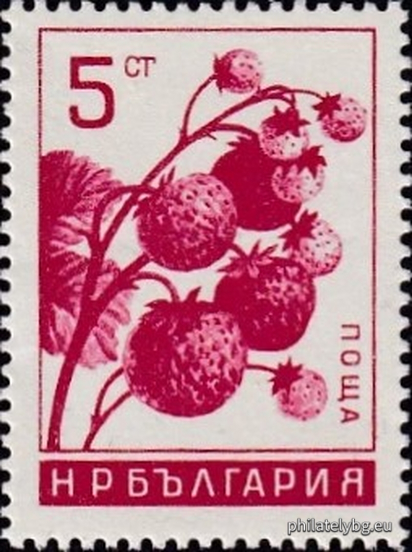 „ Редовни - плодове . “ - шест пощенски марки.