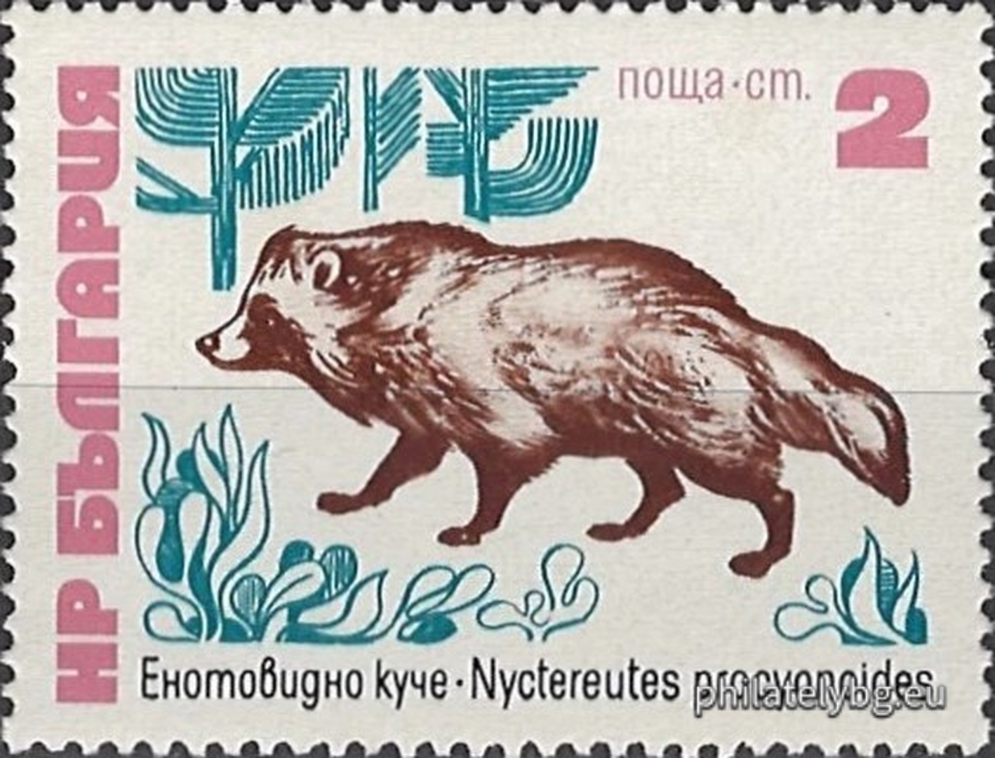 2315 - muskrat; 2316 - raccoon dog; 2317 - mouflon; 2318 - fallow deer; 2319 - bison; 2320 - elk.
