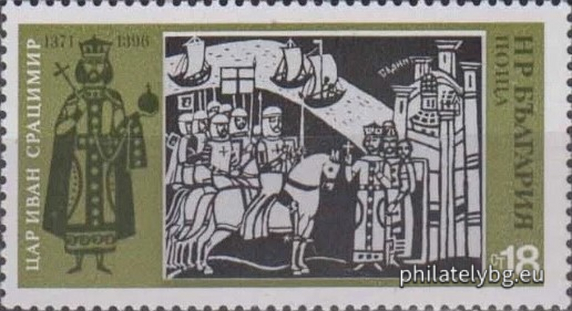 2348 - Tsar Todor Svetoslav receives Byzantine envoys; 2349 - Tsar Michael Shishman and the battle with the Byzantines 1328; 2350 - Tsar Ivan Alexander defeats the Byzantines at Rosokastro 1332; 2351 - Patriarch Evtimii and the defense of Tarnovo from the Turks 1393; 2352 - Tsar Ivan Shishman leads his troops against the Turks; 2353 - Momchil attacks the Turkish ships on Umur 1344; 2354 - Tsar Ivan Sratsimir welcomes the crusaders led by the Hungarian king Sigismund III at Vidin 1396; 2355 - Balik, Theodore and Dobrotitsa send envoys to Anna of Savoy.