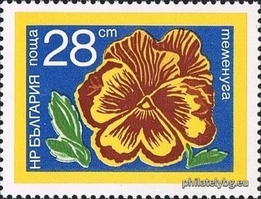 "Garden Flowers." - six postage stamps.