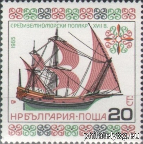 „ История на корабостроенето . “ - шест пощенски марки.