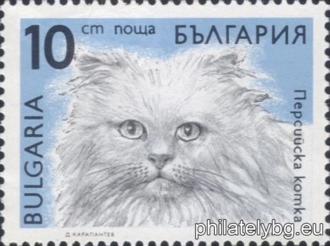 "Regular - cats." - six postage stamps.