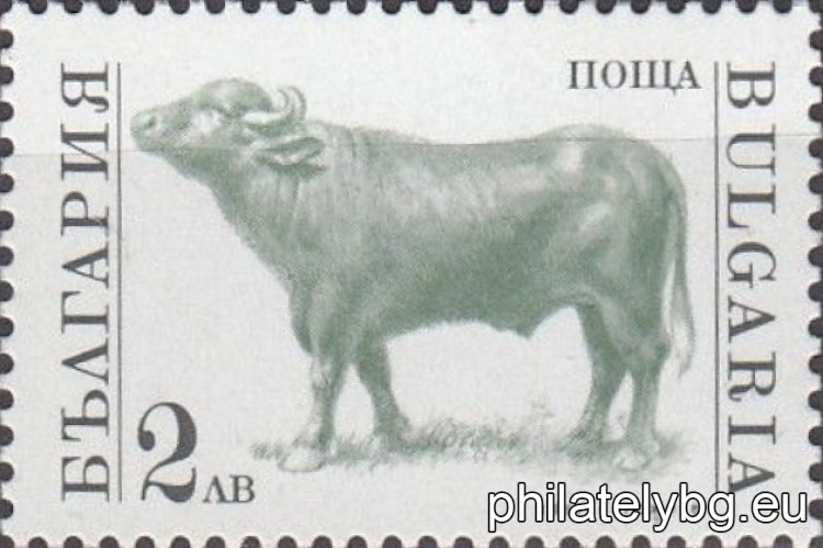 "Regular - Farm Animals (Part I)" - four postage stamps.