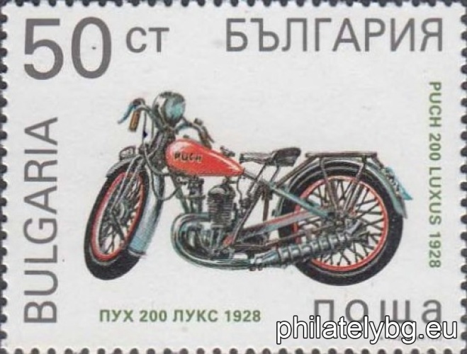 4007 - motorcycle model “Laurin & Clement 1902”; 4008 - motorcycle model “Puh 200 Lux 1928”; 4009 - motorcycle model “Norton CS 1 1931”; 4010 - motorcycle model “Harley-Davidson 1950”; 4011 - motorcycle model “Gilera SP 01 1986”; 4012 - motorcycle model “BMW K 1 1990”.