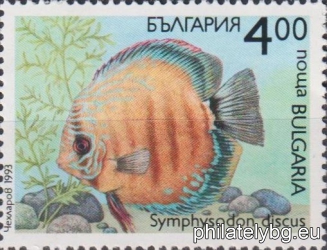 „ Декоративни рибки. “ - шест пощенски марки.