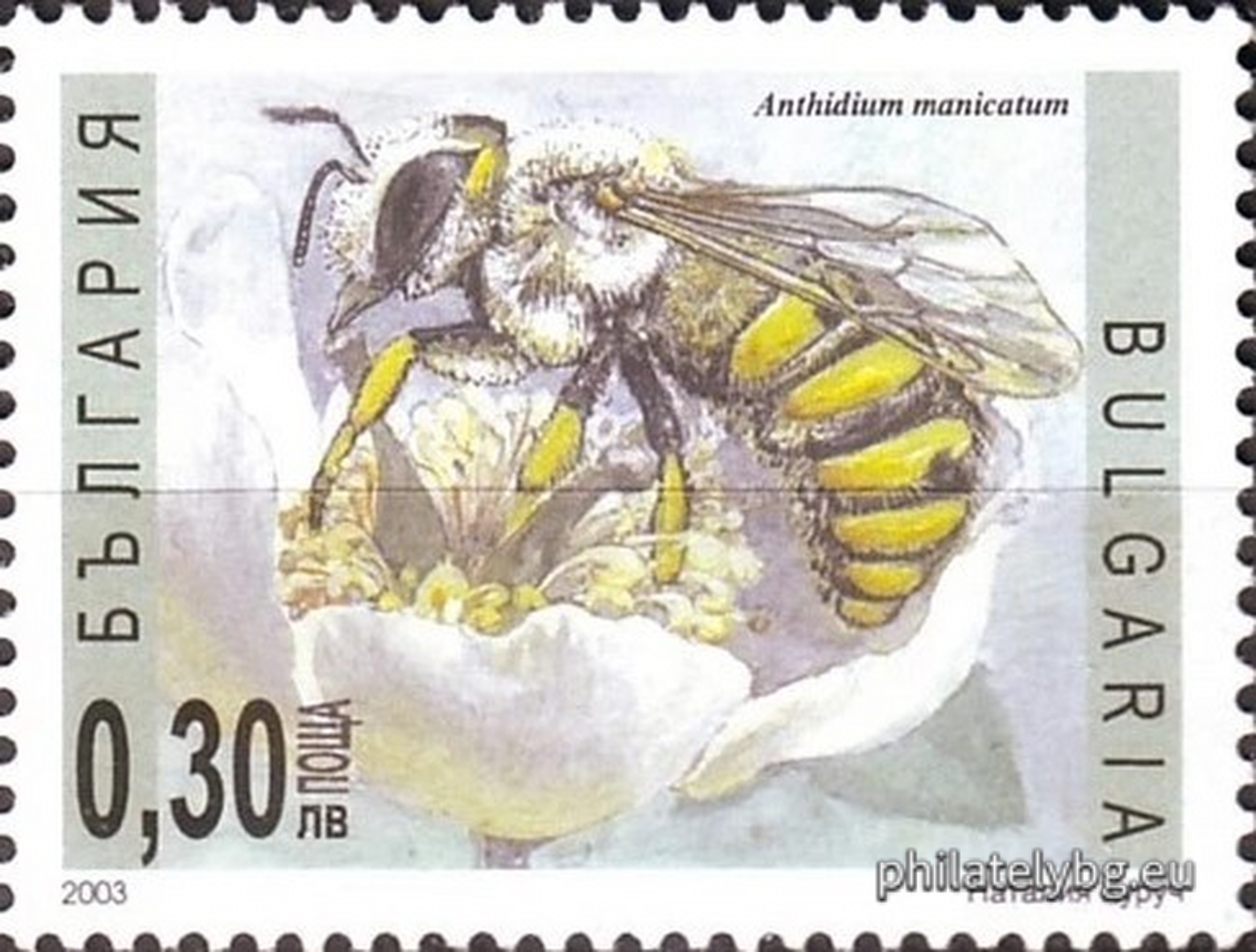 "Bees" - four postage stamps and a special postmark.