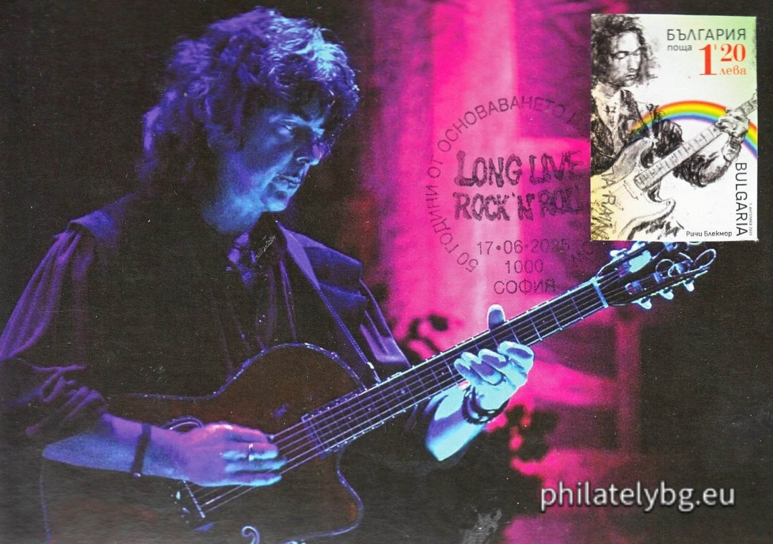 Rainbow are a British rock band formed in London and Los Angeles in 1975 by guitarist Ritchie Blackmore. At the same time, Dio was playing with the rock band Elf and they released two albums. Blackmore invited Ronnie James Dio to join them and they recorded their self-titled debut album. Ritchie Blackmore fired the supporting members and continued with Ronnie James Dio. Rainbow recorded two more studio albums with Dio - Rising (1976) and Long Live Rock n Roll (1978) - before he left the band to join Black Sabbath in 1979.