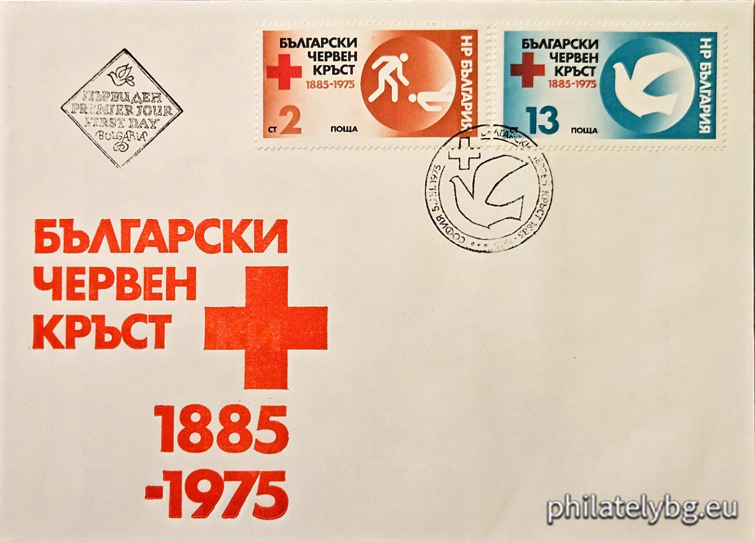 „ История на България . “ - две пощенски марки.