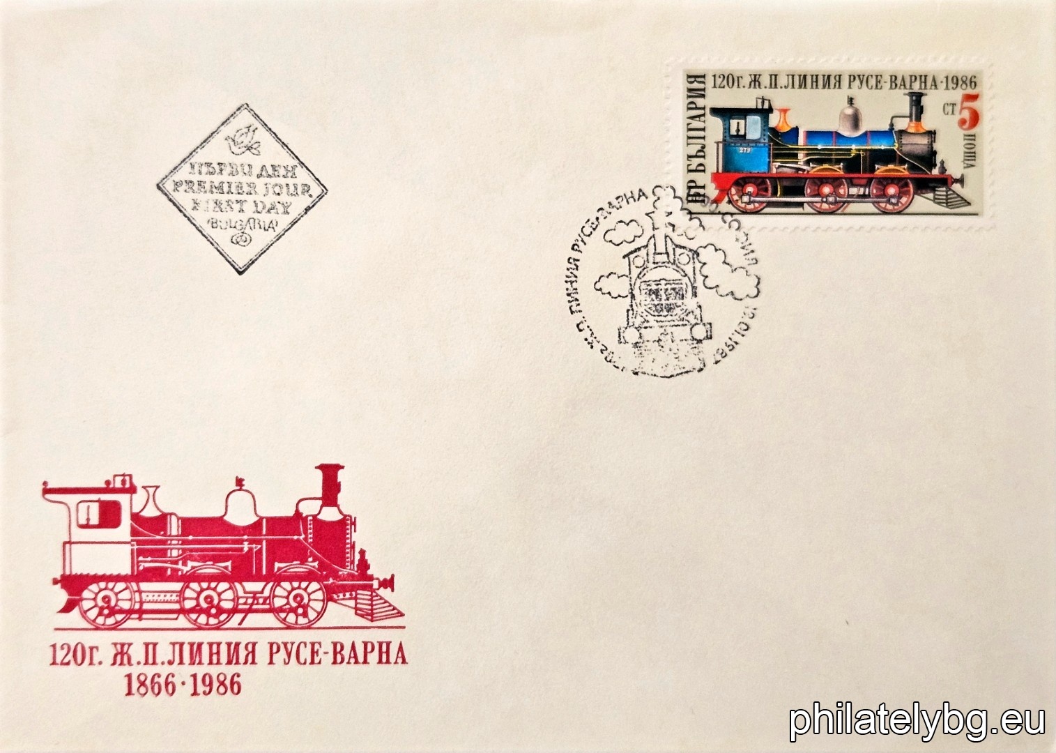 The first locomotive in Bulgaria.